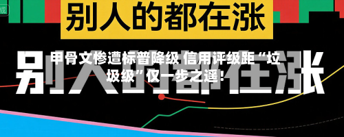 甲骨文惨遭标普降级 信用评级距“垃圾级	”仅一步之遥！-第2张图片