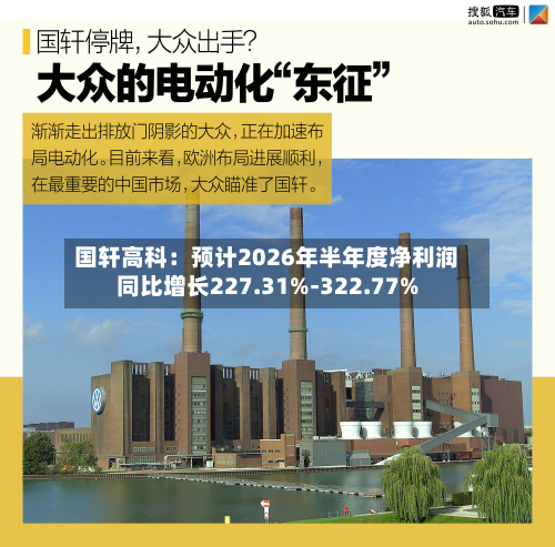 国轩高科:预计2026年半年度净利润同比增长227.31%-322.77%