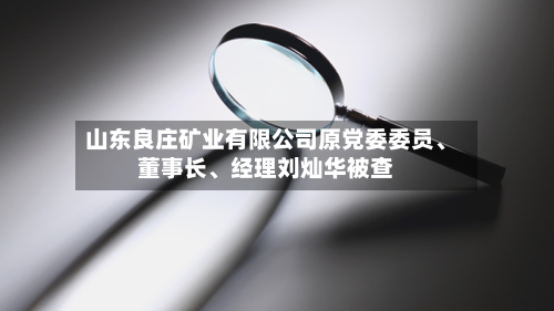 山东良庄矿业有限公司原党委委员、董事长、经理刘灿华被查-第2张图片