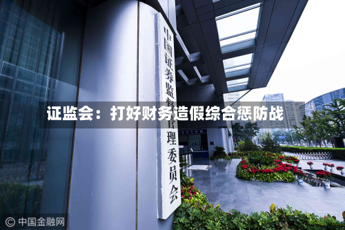 证监会:打好财务造假综合惩防战-第2张图片