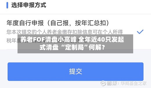 养老FOF清盘小高峰 全年近40只发起式清盘 “定制局”何解？-第2张图片