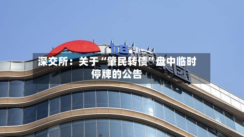 深交所：关于“肇民转债”盘中临时停牌的公告-第3张图片
