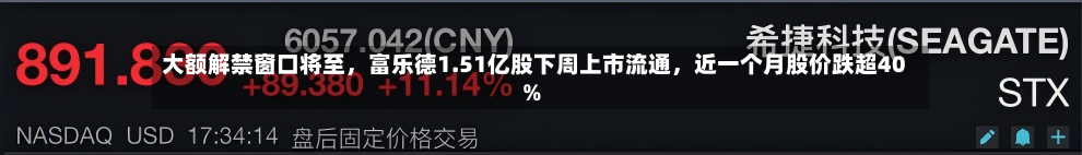 大额解禁窗口将至，富乐德1.51亿股下周上市流通	，近一个月股价跌超40%-第2张图片
