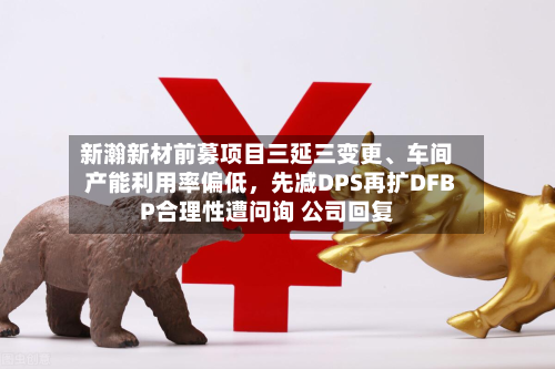新瀚新材前募项目三延三变更	、车间产能利用率偏低，先减DPS再扩DFBP合理性遭问询 公司回复-第3张图片