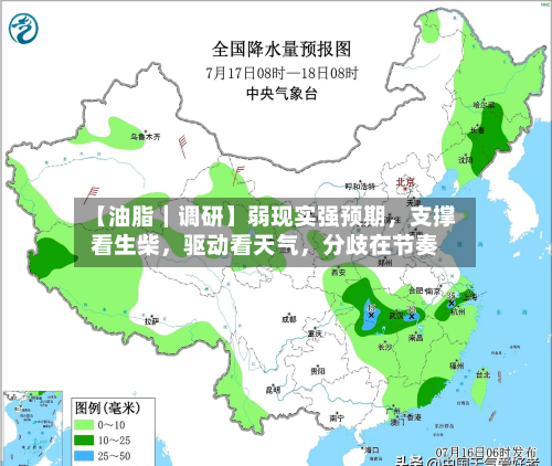 【油脂｜调研】弱现实强预期，支撑看生柴	，驱动看天气，分歧在节奏-第1张图片