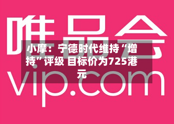 小摩：宁德时代维持“增持	”评级 目标价为725港元-第3张图片