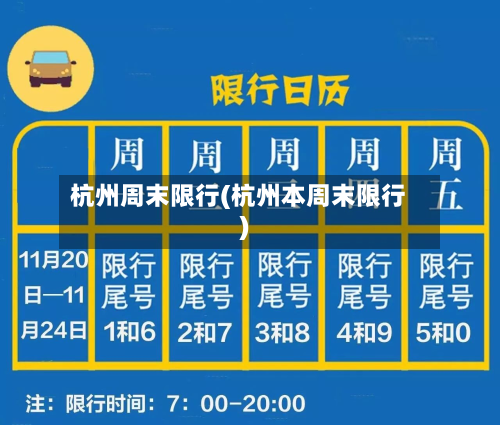 杭州周末限行(杭州本周末限行)-第3张图片