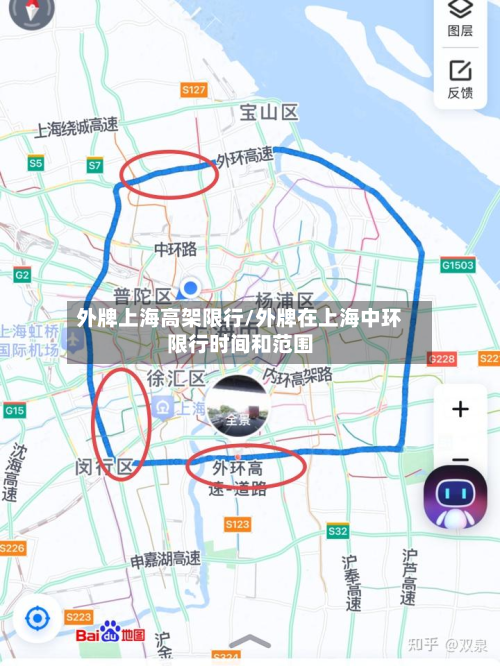 外牌上海高架限行/外牌在上海中环限行时间和范围-第2张图片