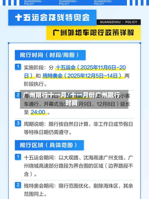 广州限行十一月/十一月份广州限行时间
