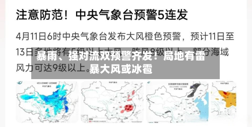 暴雨	、强对流双预警齐发！局地有雷暴大风或冰雹-第3张图片