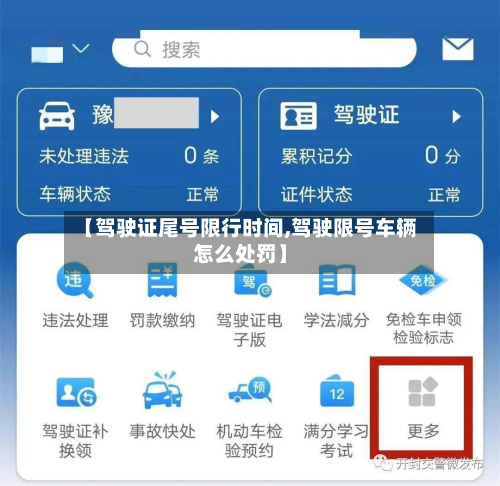 【驾驶证尾号限行时间,驾驶限号车辆怎么处罚】-第3张图片