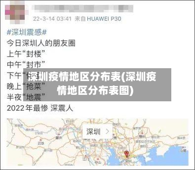 深圳疫情地区分布表(深圳疫情地区分布表图)