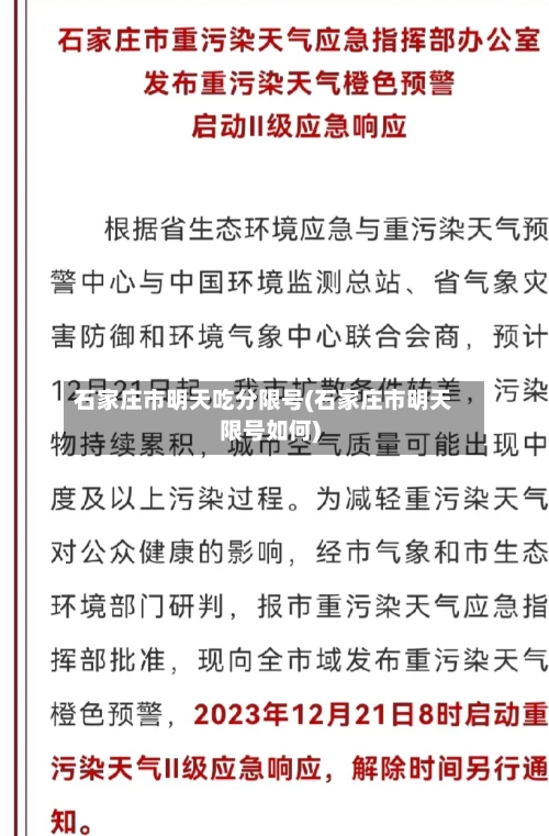 石家庄市明天吃分限号(石家庄市明天限号如何)-第2张图片
