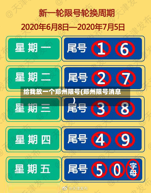 给我放一个郑州限号(郑州限号消息)-第3张图片