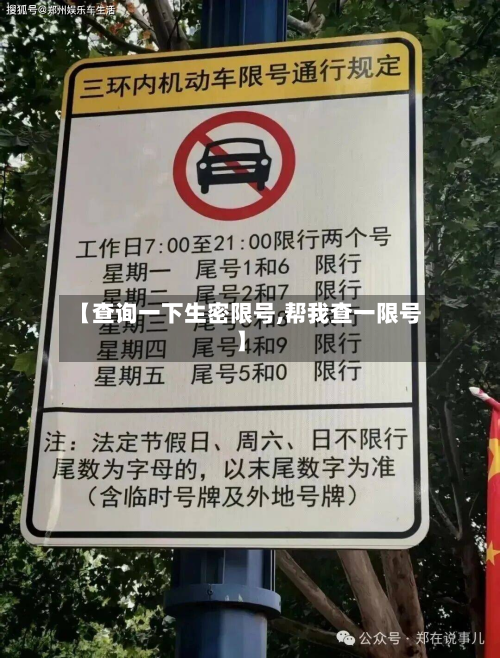 【查询一下生密限号,帮我查一限号】