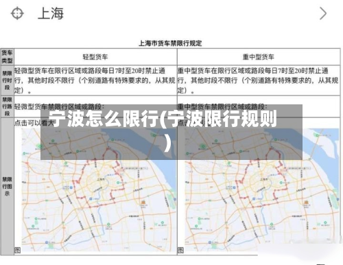 宁波怎么限行(宁波限行规则)