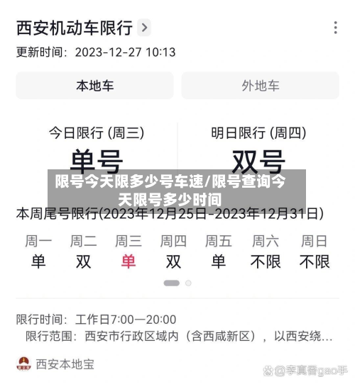 限号今天限多少号车速/限号查询今天限号多少时间-第2张图片