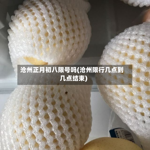 沧州正月初八限号吗(沧州限行几点到几点结束)-第2张图片