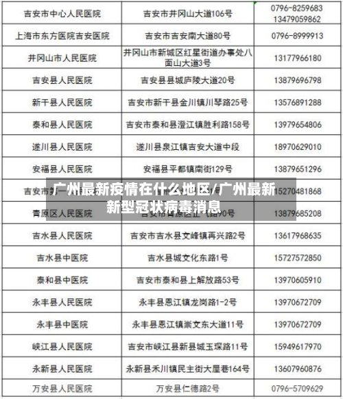 广州最新疫情在什么地区/广州最新新型冠状病毒消息-第2张图片