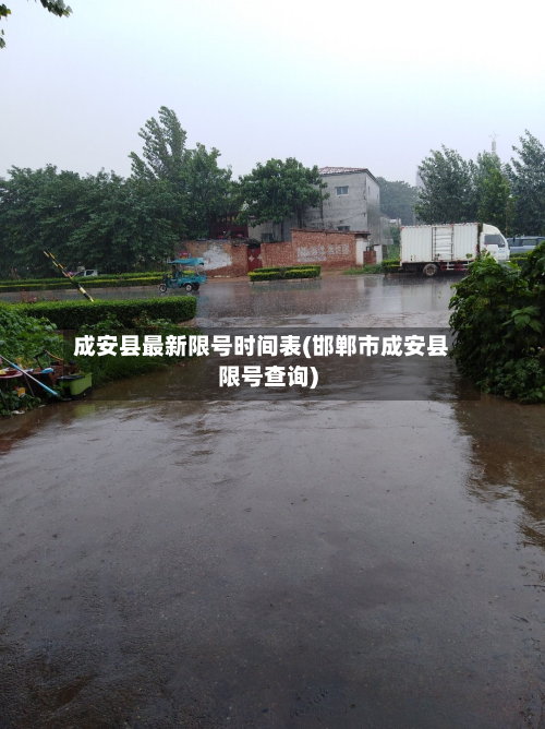 成安县最新限号时间表(邯郸市成安县限号查询)