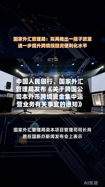 中国人民银行	、国家外汇管理局发布《关于跨国公司本外币跨境资金集中运营业务有关事宜的通知》-第3张图片