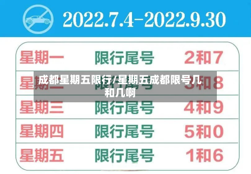 成都星期五限行/星期五成都限号几和几啊