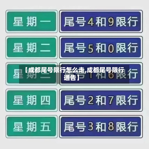 【成都尾号限行怎么走,成都尾号限行通告】-第2张图片