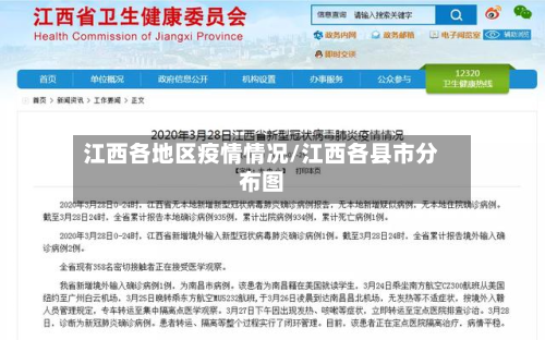 江西各地区疫情情况/江西各县市分布图