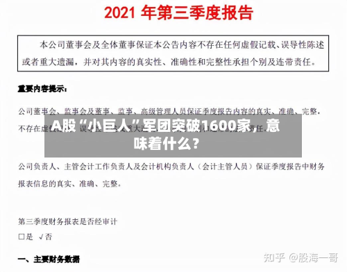 A股“小巨人”军团突破1600家，意味着什么？