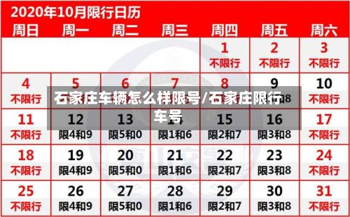 石家庄车辆怎么样限号/石家庄限行车号