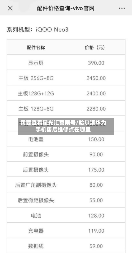 我要查看星光汇营限号/哈尔滨华为手机售后维修点在哪里-第2张图片