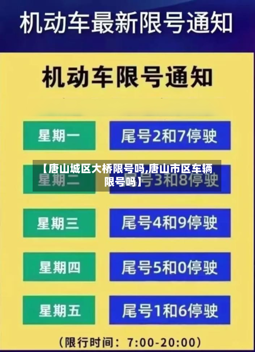 【唐山城区大桥限号吗,唐山市区车辆限号吗】