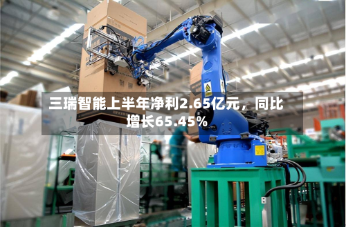三瑞智能上半年净利2.65亿元	，同比增长65.45%-第2张图片