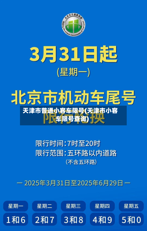 天津市普通小客车限号(天津市小客车限号查询)-第2张图片