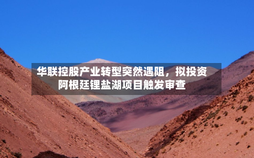 华联控股产业转型突然遇阻，拟投资阿根廷锂盐湖项目触发审查-第3张图片