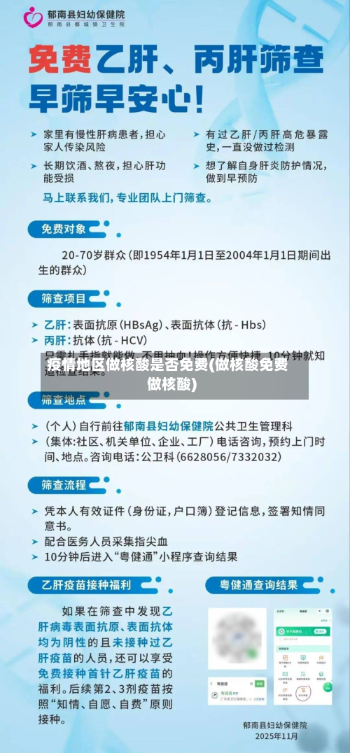疫情地区做核酸是否免费(做核酸免费做核酸)-第2张图片