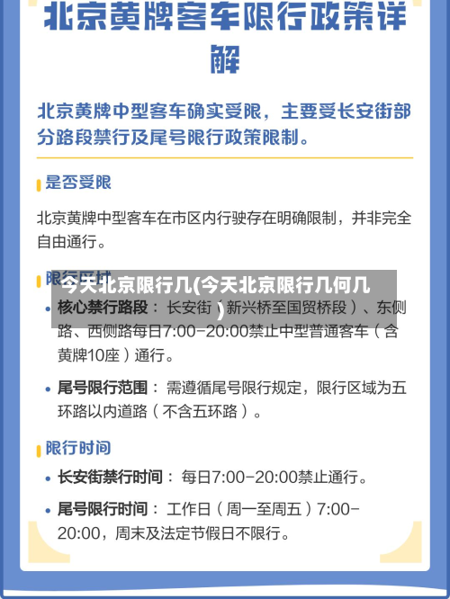 今天北京限行几(今天北京限行几何几)-第2张图片
